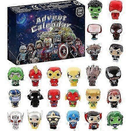 Christmas Advent Countdown Calendar Superhero Figures Toys