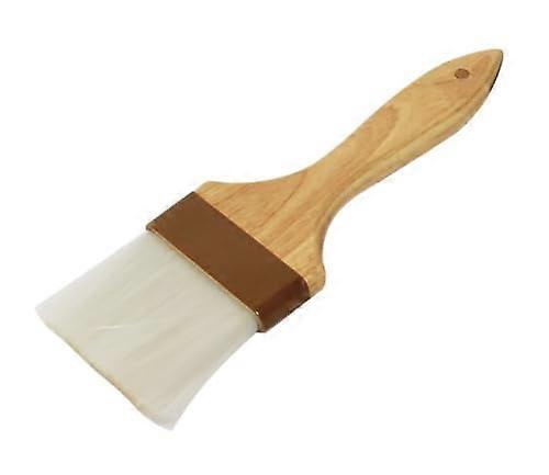 Soro Essentials 3” Flat Pastry Brush with Nylon Bristles, Wooden Handle - Compatible with BBQ, Butter, Oil, Marinade