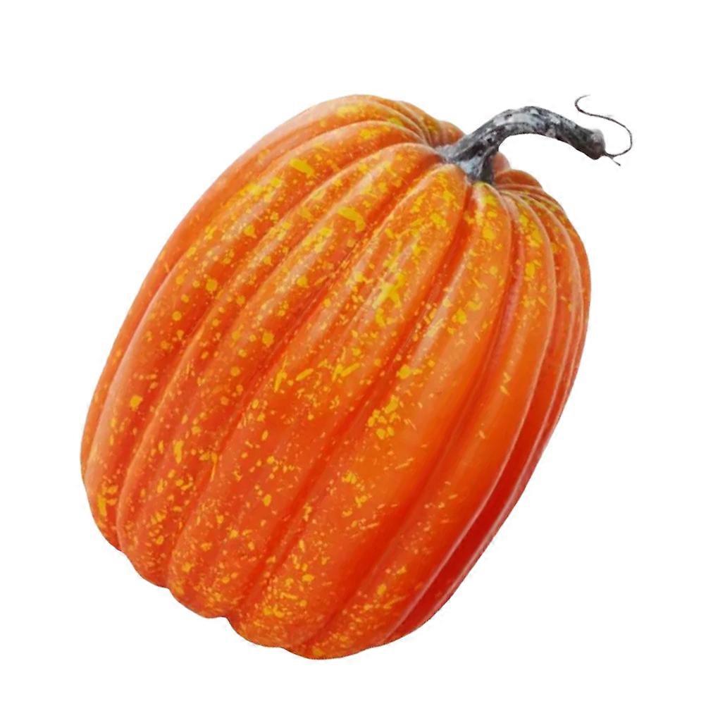 Orange Foam Artificial Pumpkin Decor for Thanksgiving Fall Harvest