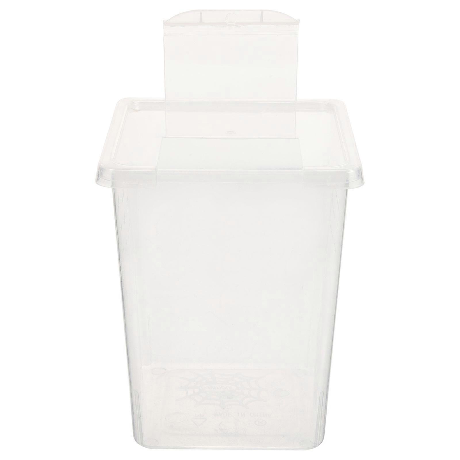 5Pcs Reptile Breeders Clear Feeding Box Suitable For Reptiles Small Pets Featuring Durable Material For Rearing And Observation