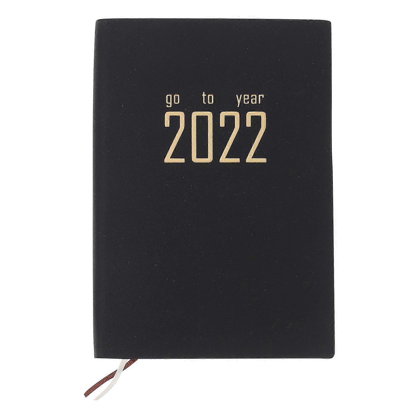 Schedule Planning Notepad for Writing Use 2Pcs Black Daily Planner Notebook