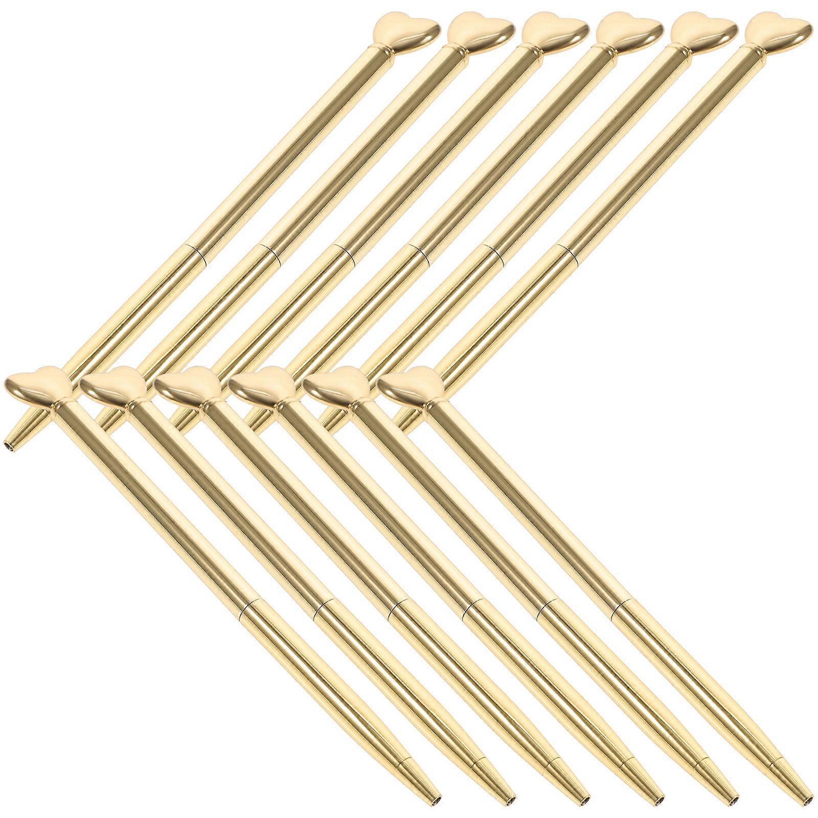 Multi-Function Golden Ballpoint Pen for Writing Use 24Pcs Heart-Shape Pens