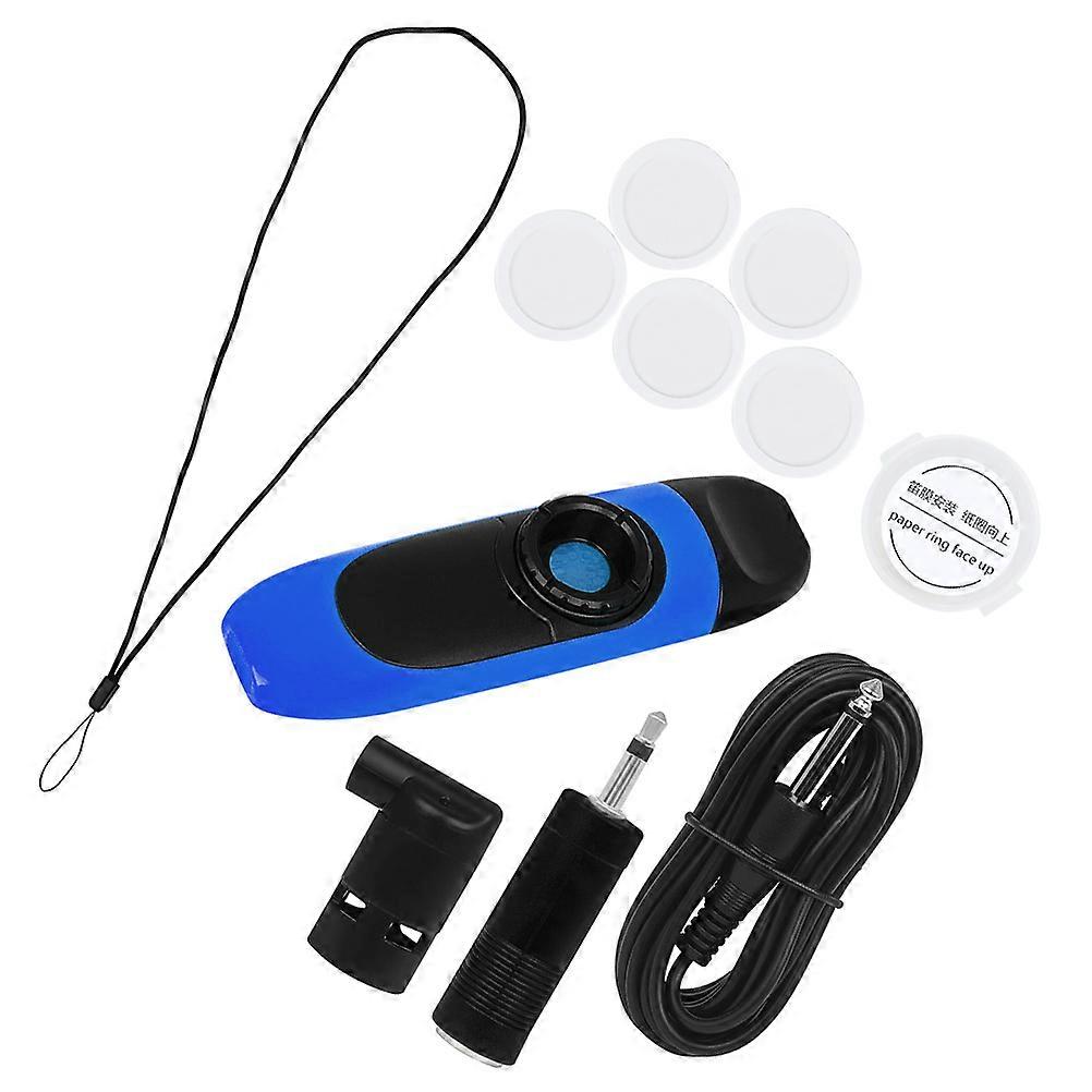 2 Sets Kazoo Instruments For Amateurs And Beginners Featuring Electric Sound And Connection To Speakers Blue