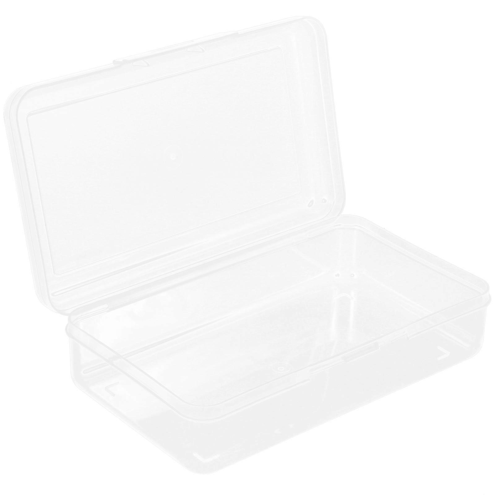Transparent Pencil Case for Storage Use 2Pcs Durable Stationery Organizer