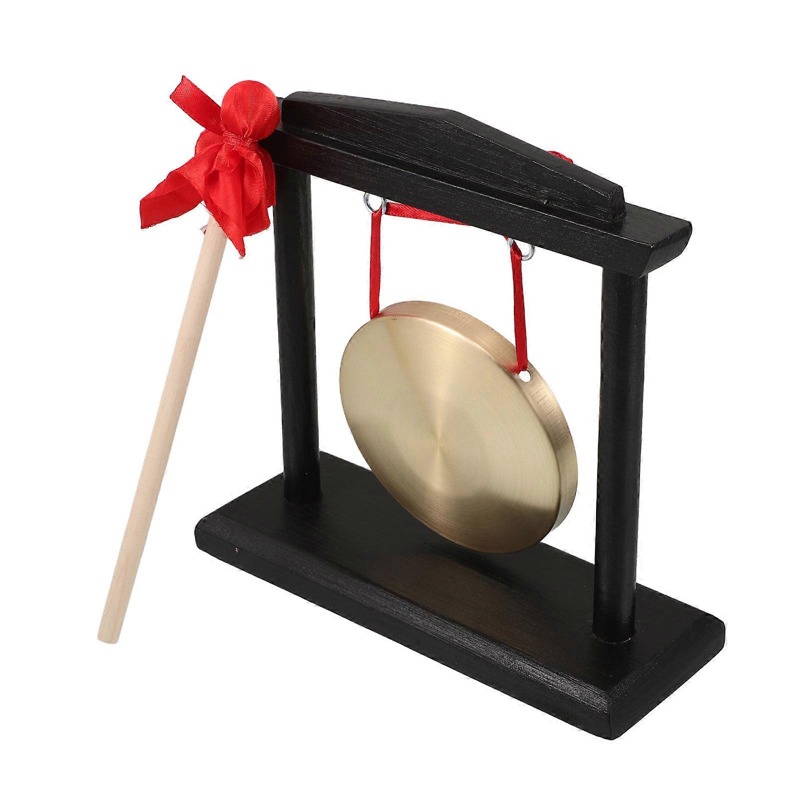Traditional Meditation Gong with Stand for Sound 5Pcs Set