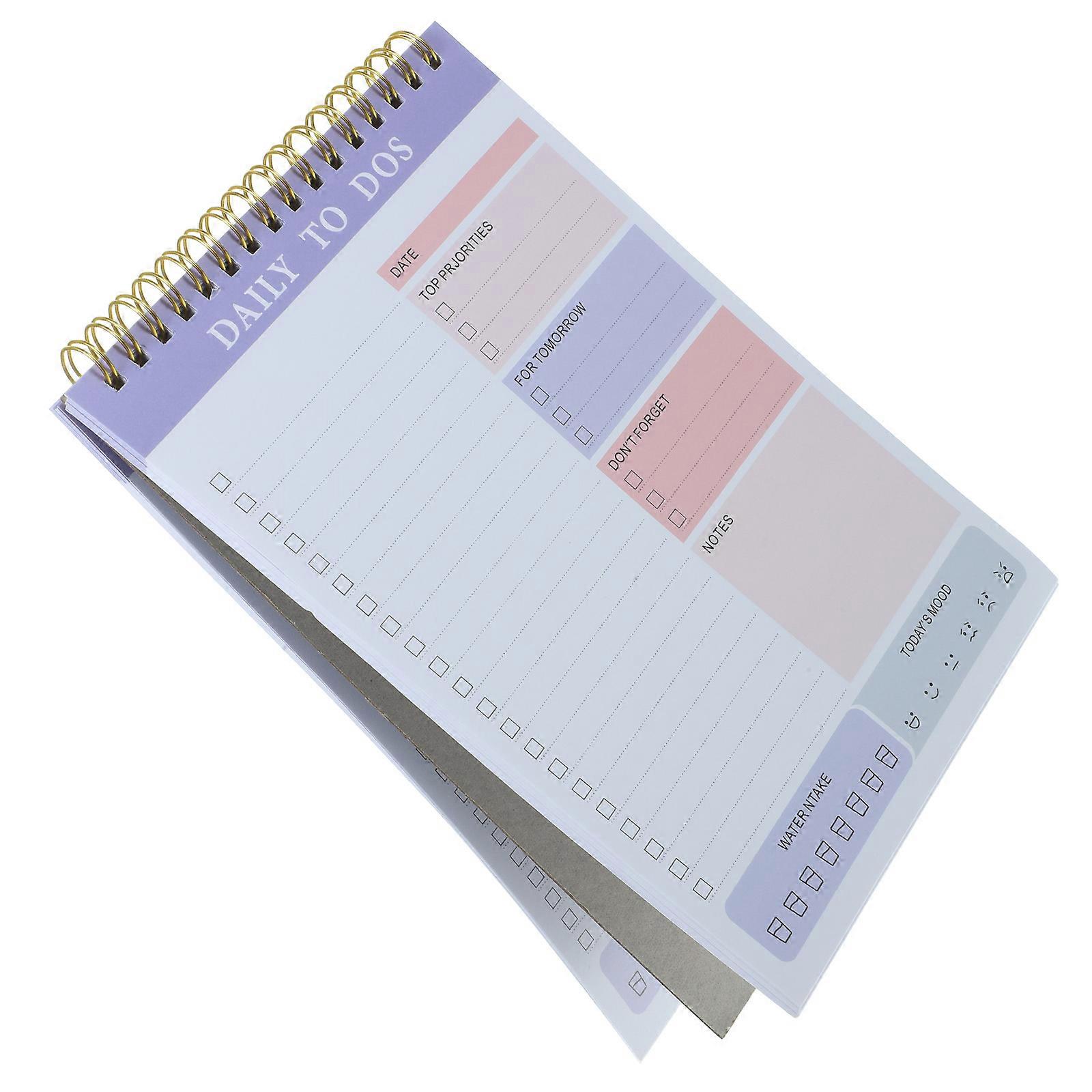 Tear Off Planner Notepad for Scheduling with 4Pcs Practical Sheets