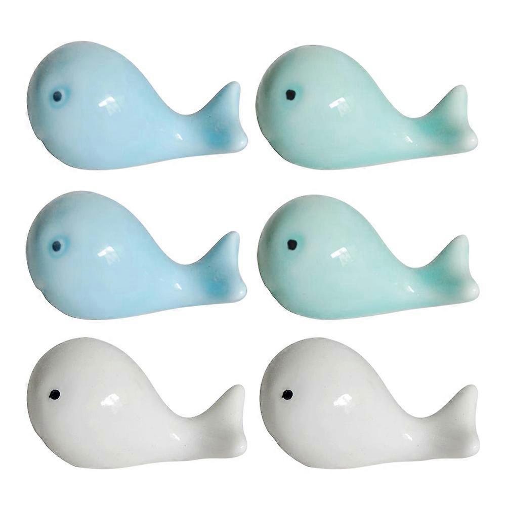 Ceramic Chopstick Rest Holder Tableware Accessory 4x3.5x2.5cm 6Pcs