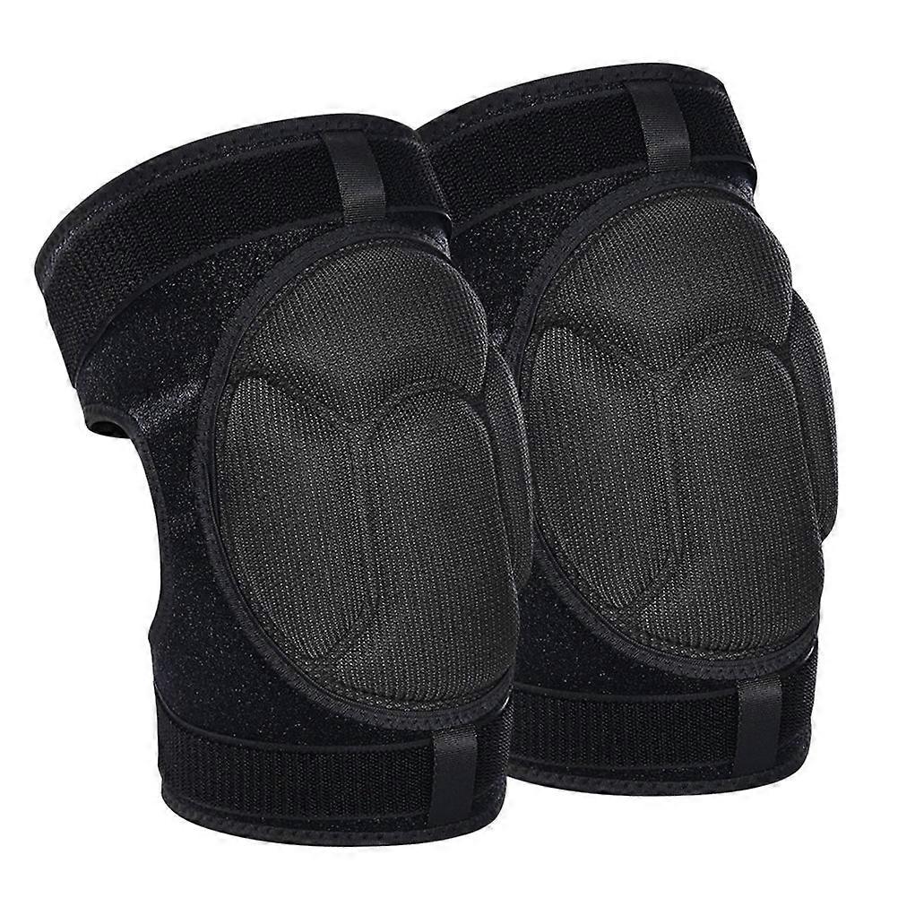 Black Knee Strap for 1Pair Sports Kneepad Gear