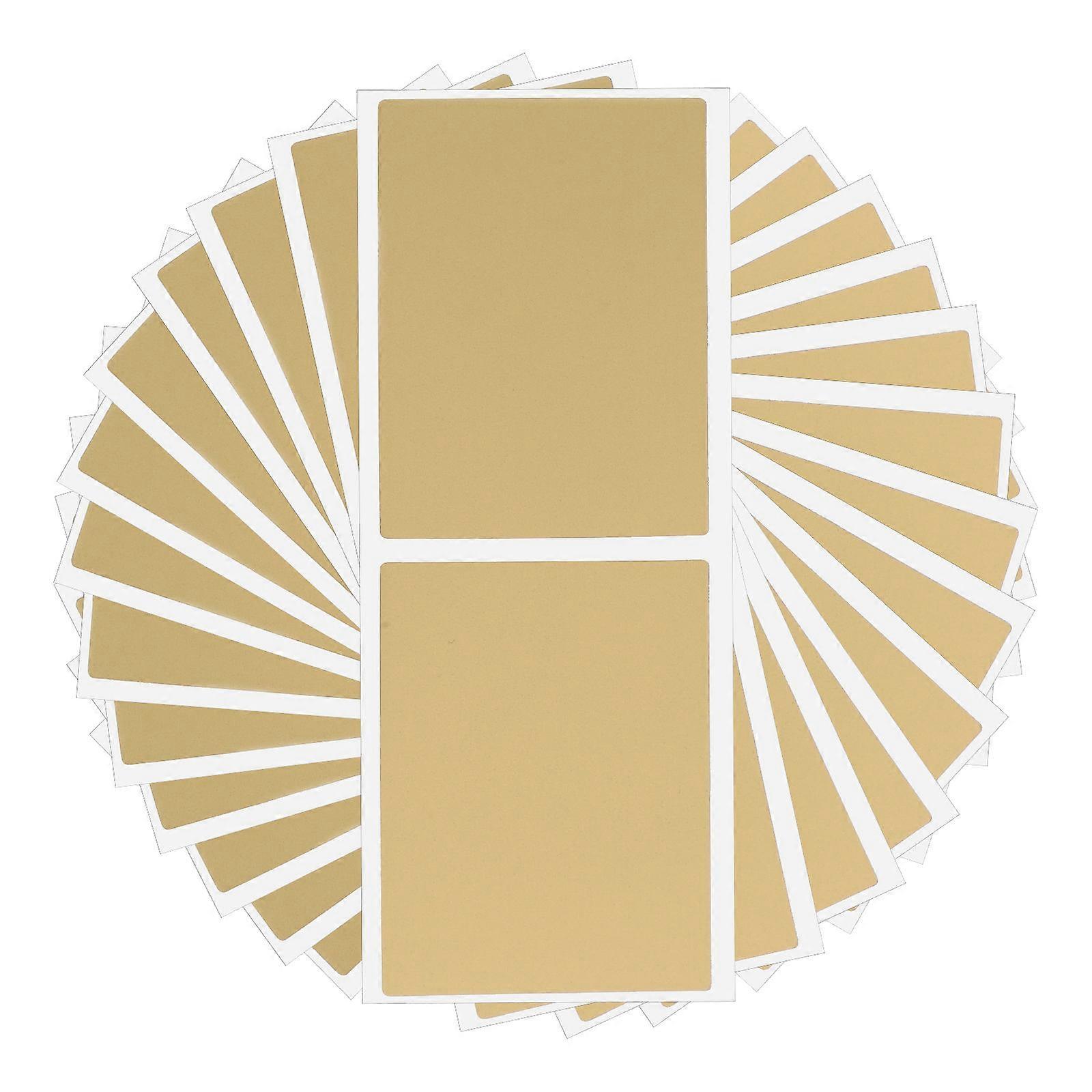 Gold Rectangle Coated Prize Scratch Cards for Surprise Games 100Pcs