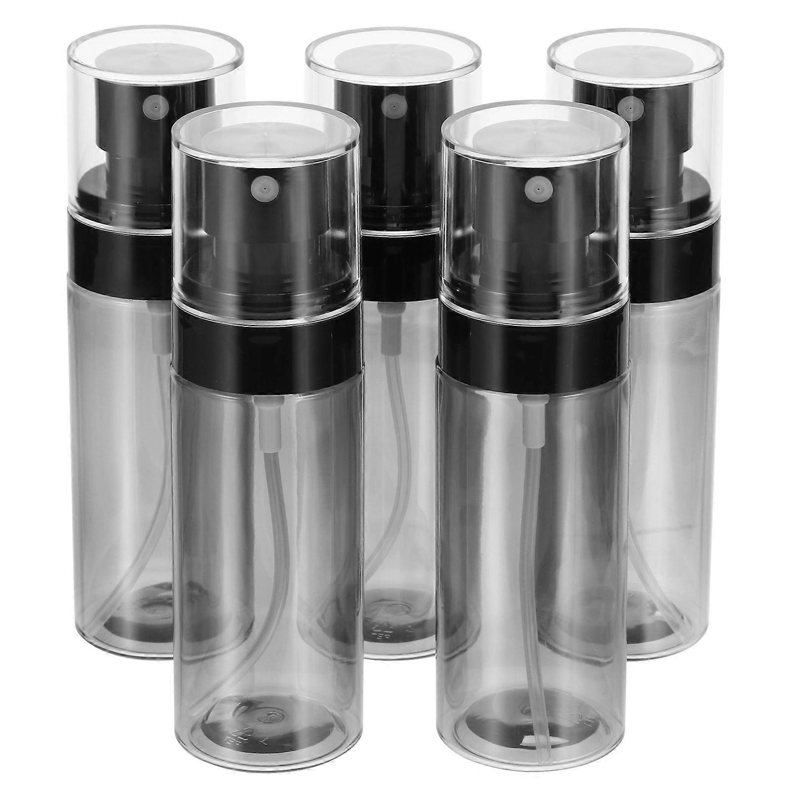 Perfume Storage Container Black Spray Bottle for Storage 5Pcs Plastic