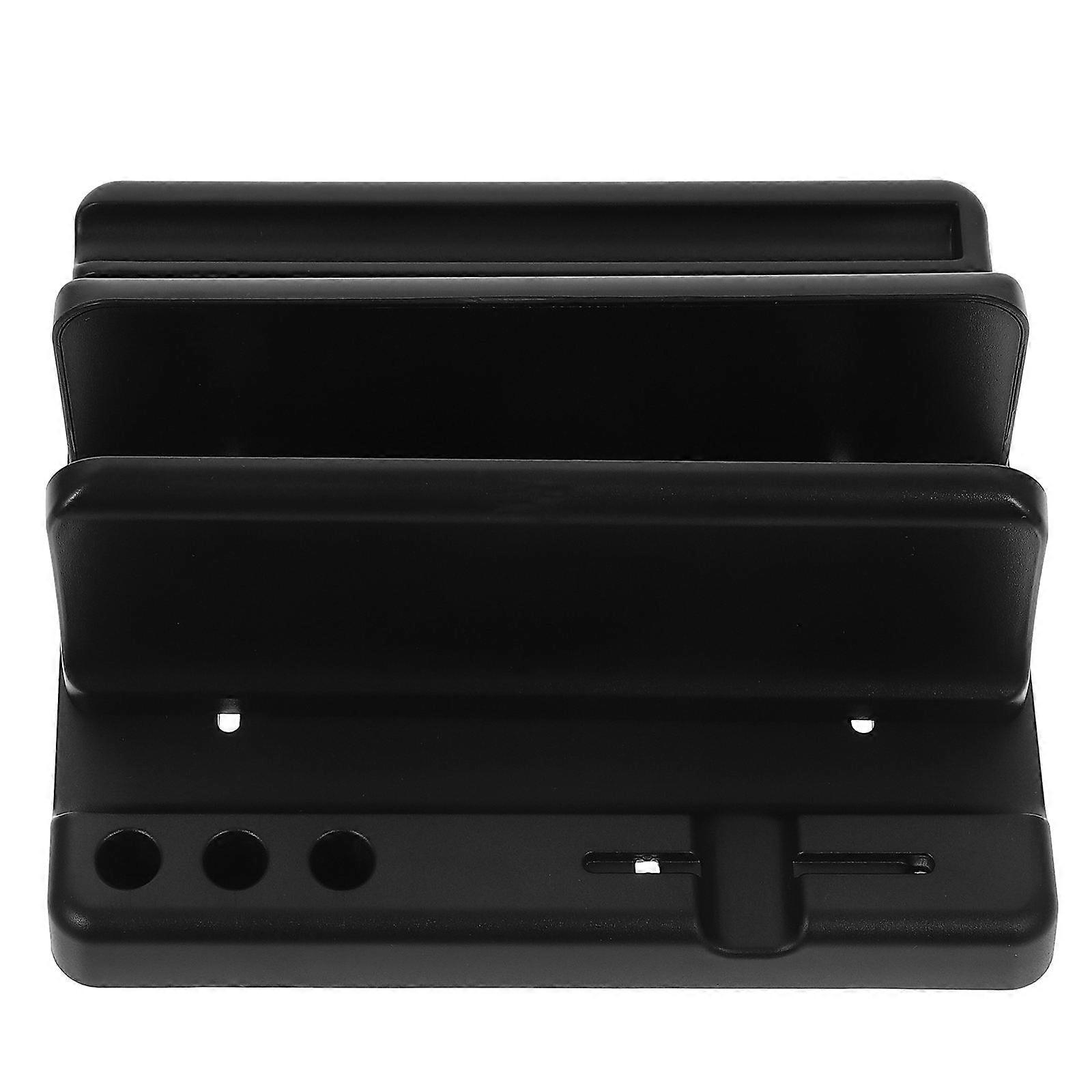 Laptop Support Plastic Bracket Vertical Type for 2Pcs Black