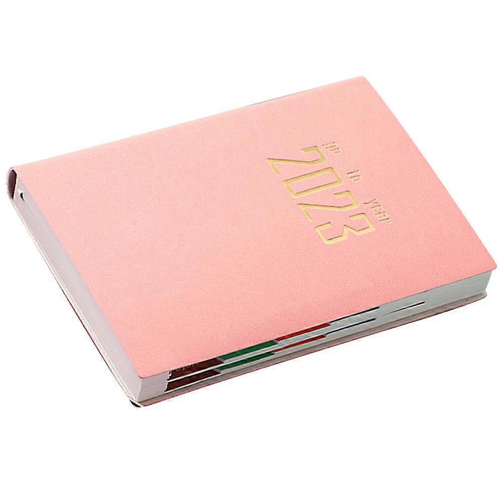 Agenda Book Schedule Planning Notebook for Students Daily Use Pink Daolin Paper with 1Pcs