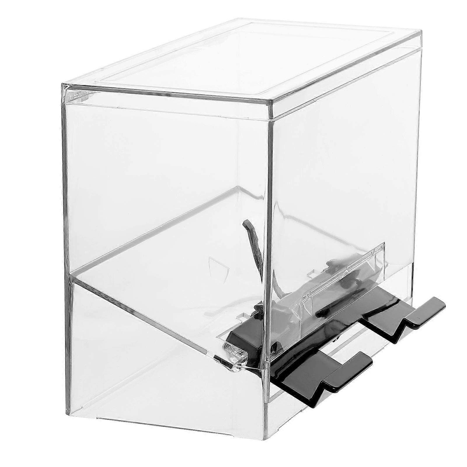 Reusable Straw Storage Container Clear Acrylic Dispenser Restaurant Usage 23.00X17.00X11.00CM 1Pack