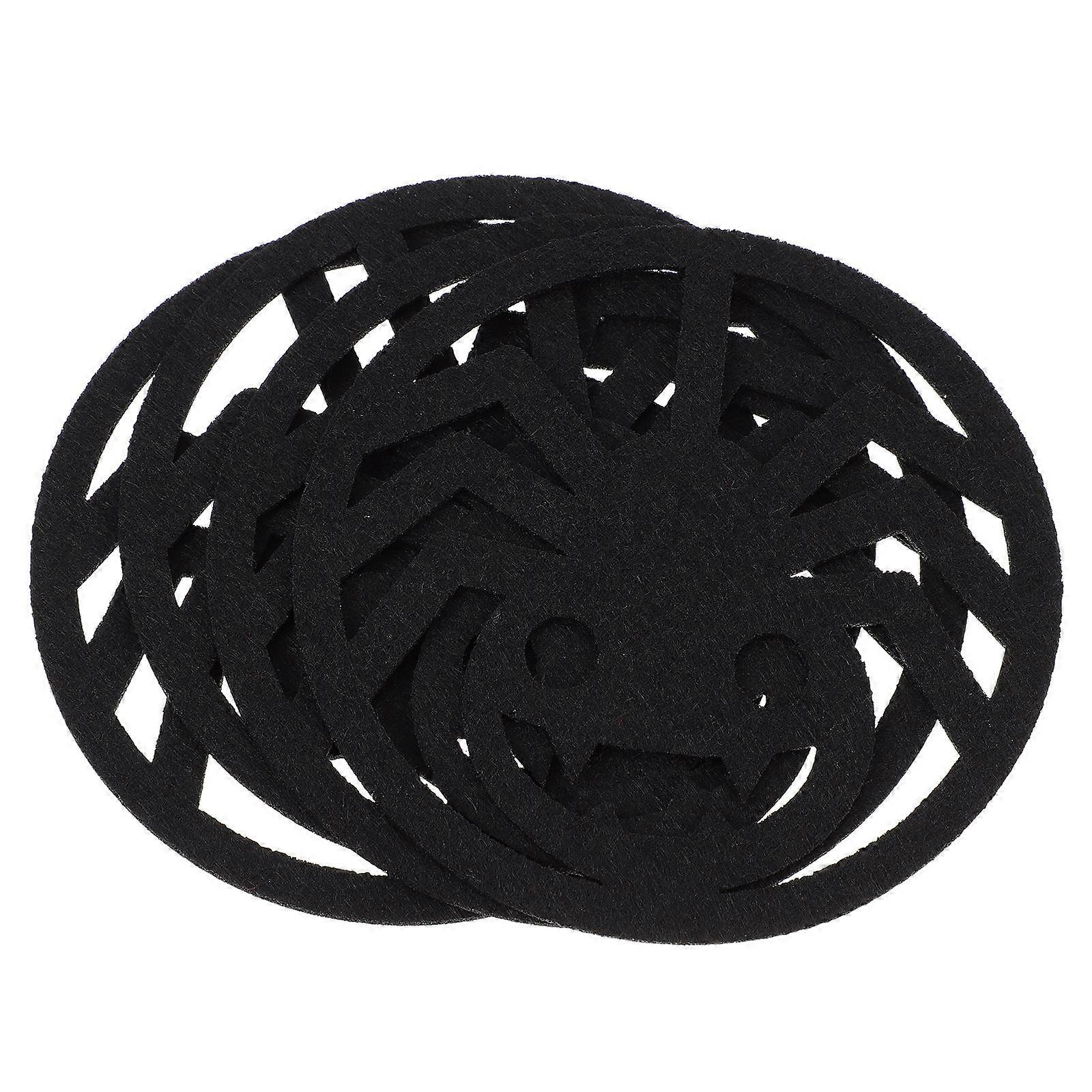 Halloween Themed Table Mat Felt Placemat for Party 36Pcs Hollow Design