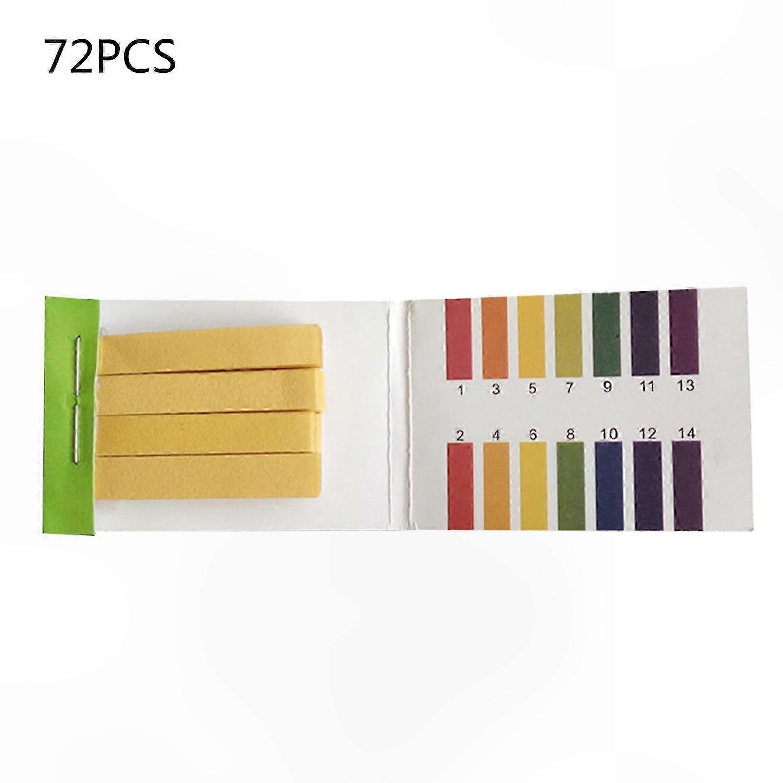 72-Pack pH Test Strips for Aquariums, Hydroponics, and Soil Testing with Accurate Results and Easy-to-Read Indicators