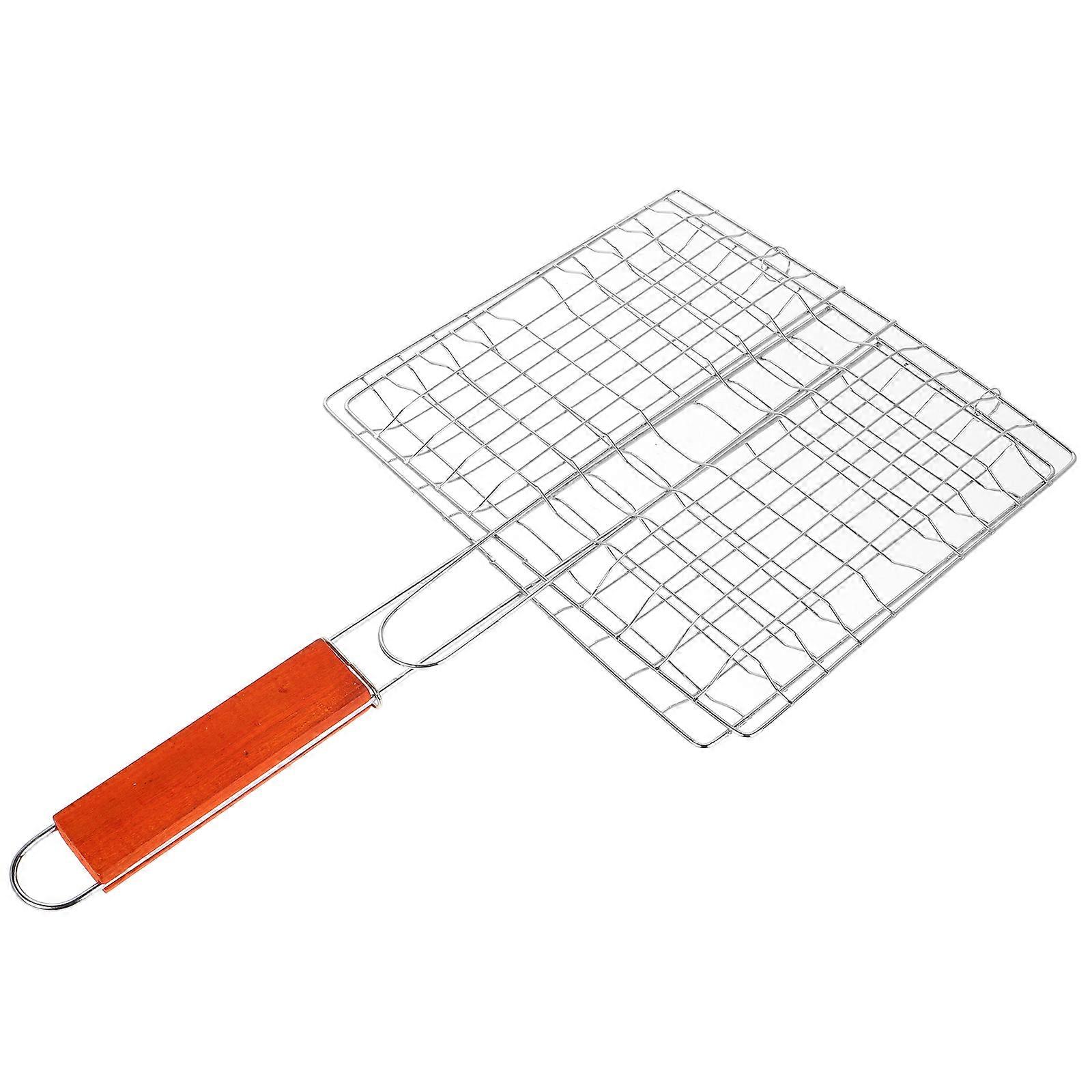 Portable Barbecue Grill Folding Net Clamp for Outdoor Barbecue 1Pcs