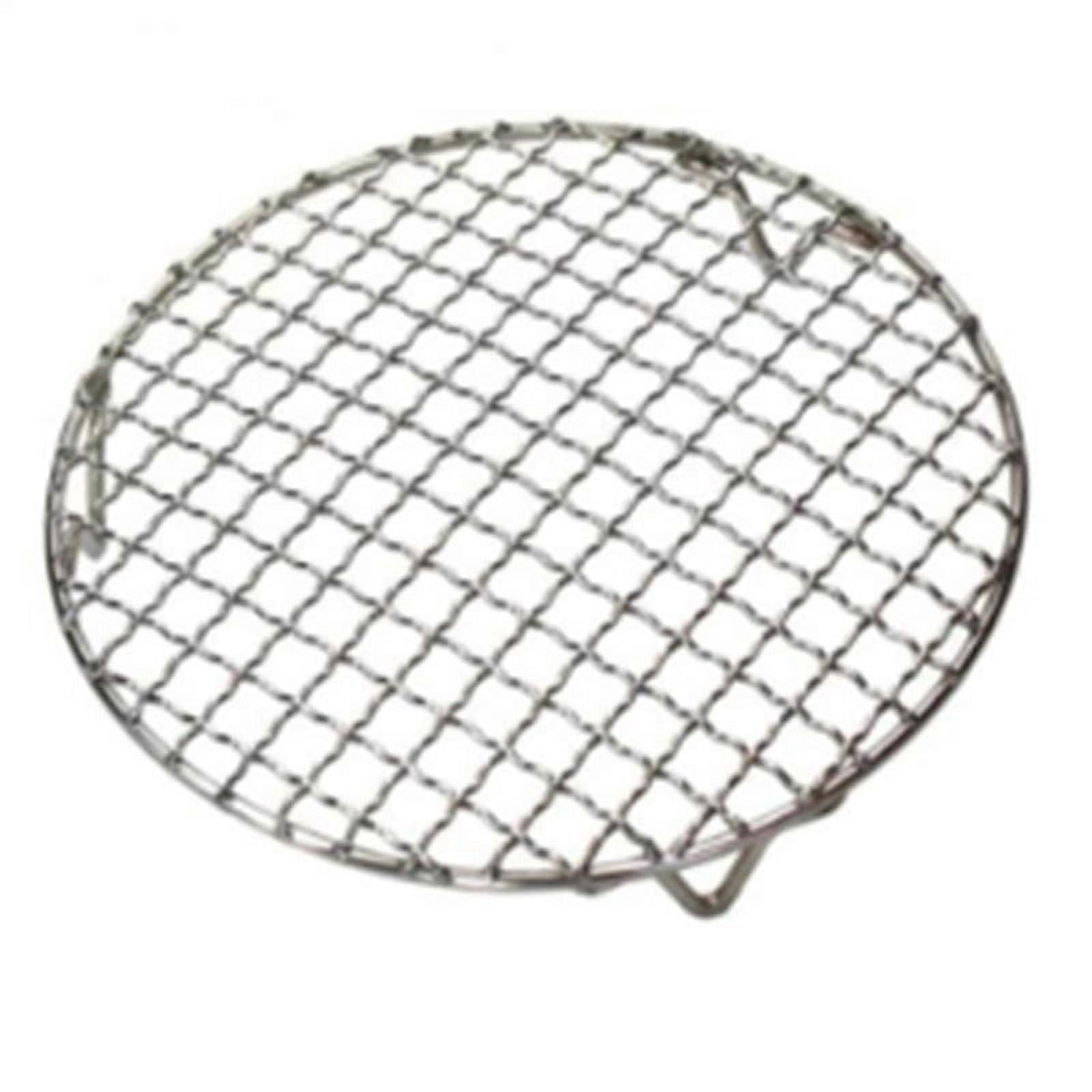 Non Stick Bbq Mesh with Legs Round Barbecue Mesh Cooking Tools Stainless Steel Baking Net Grilling Mat Barbecue Grate