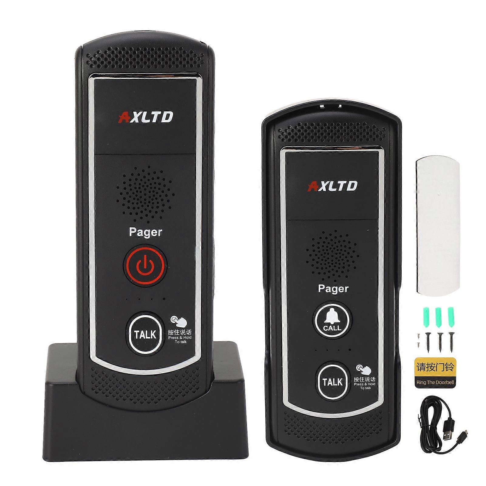 Wireless Voice Doorbell 2000m Strong Signal IP44 Waterproof 2 Way Intercom Doorbell for Home Villa Office