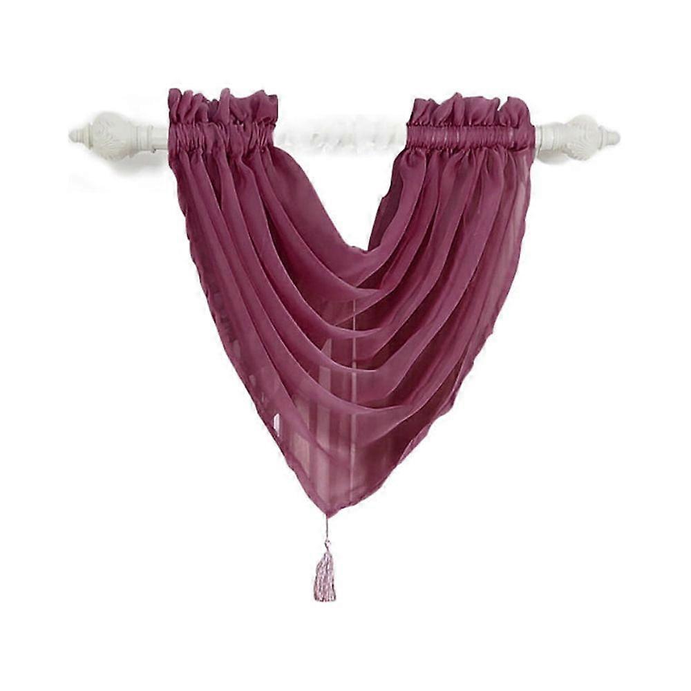 WRXMIJNHGSA Curtain Voile Curtain Swags All Colours Pelmet Valance Net Curtains Voile Swag