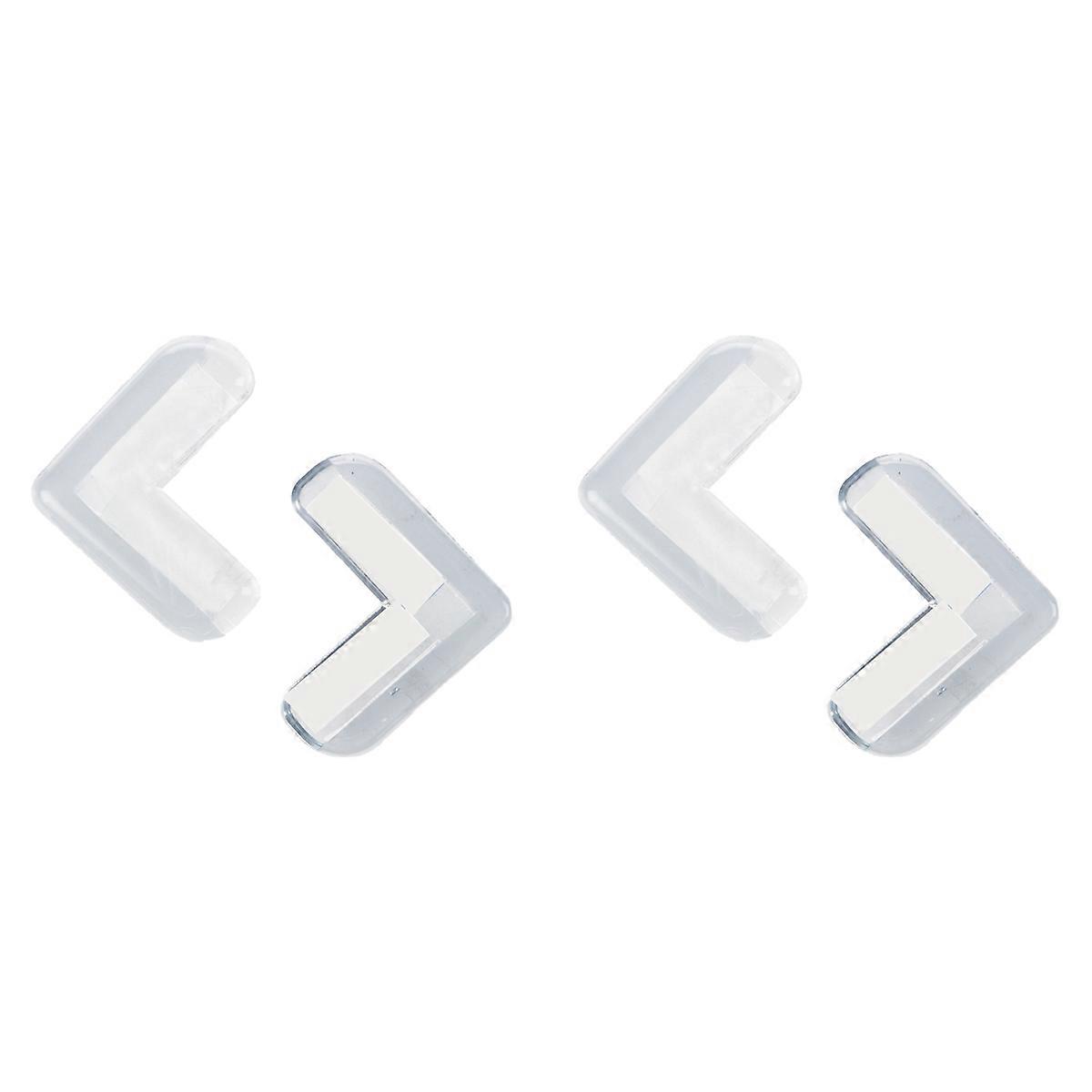  Soft Silicone Shelves Desk Cupboard Corner Protector 2Pcs