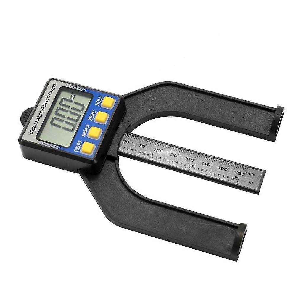 High Accuracy LCD Digital Display Slide Caliper Vernier Ruler Height and Depth Gauge with Measuring Range of 0-85mm Bottom with Magnets
