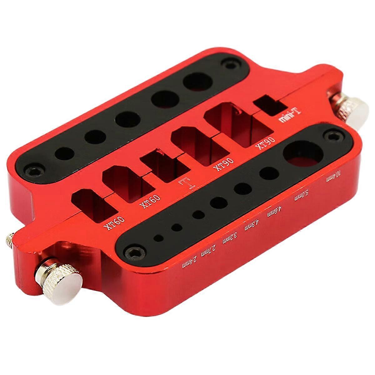 RC Metal Mini Red Soldering Tool Holder Model Car Drone Marine Welding Tool T Plug Connector XT90 Red
