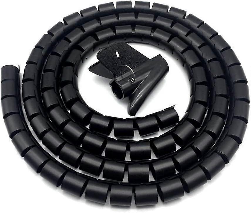 Cable Cover, Flexible Cable Tidy 1m PE Cable Storage Cable Organizer for Storing