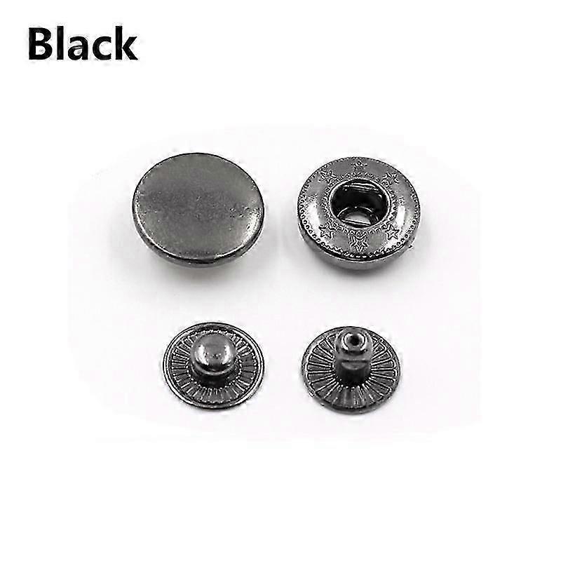 10 Sätze/Los hochwertige Metall Messing Druckknöpfe Nähknopf Druckknöpfe Nähen Leder Handwerk Kleidung Taschen_c *