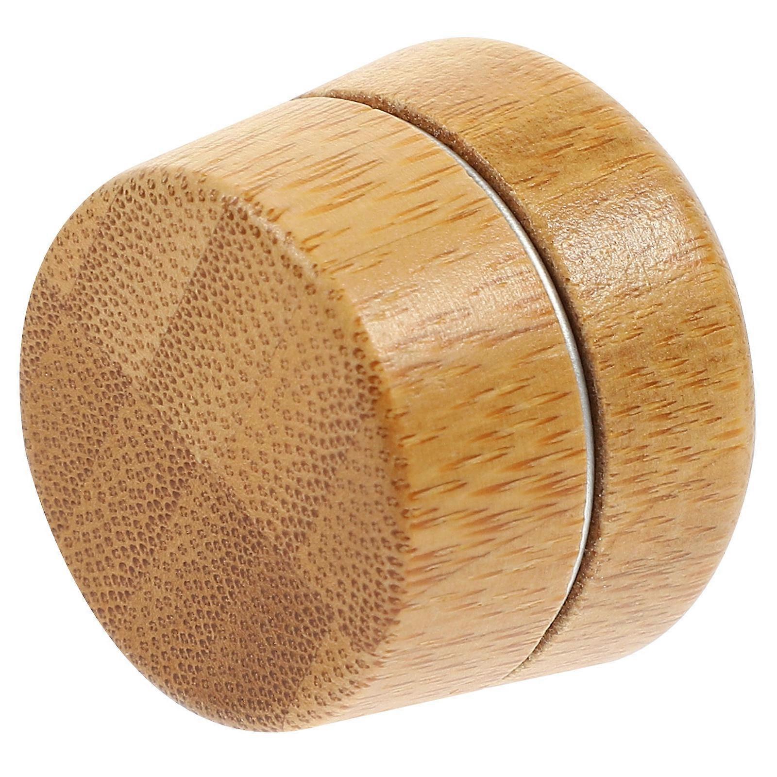 Multi-Function Lip Balm Tin 3Pcs Chic Cosmetics Storage Container For Home Use Light Brown Round Design