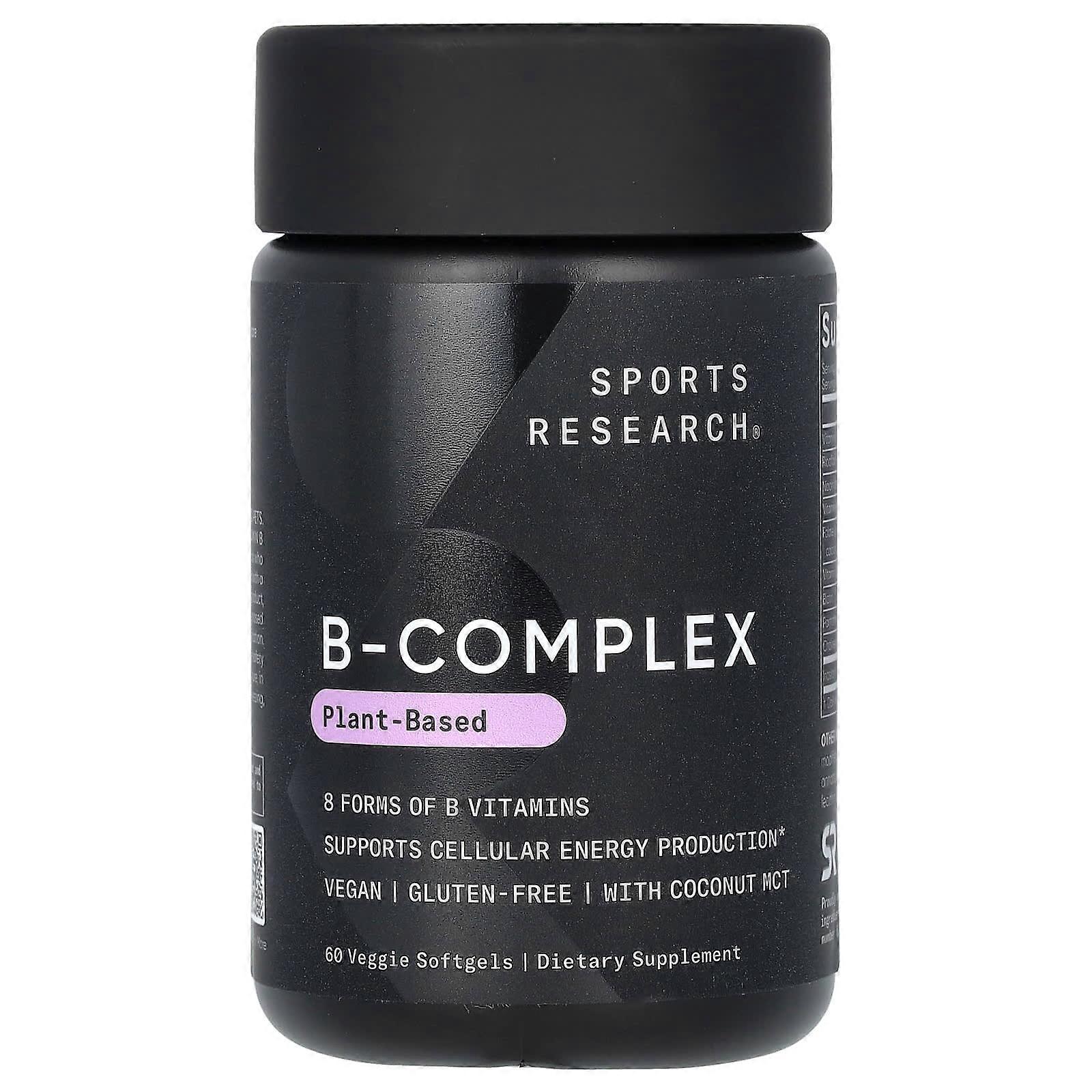 B-Complex, Plant-Based, 60 Veggie Softgels