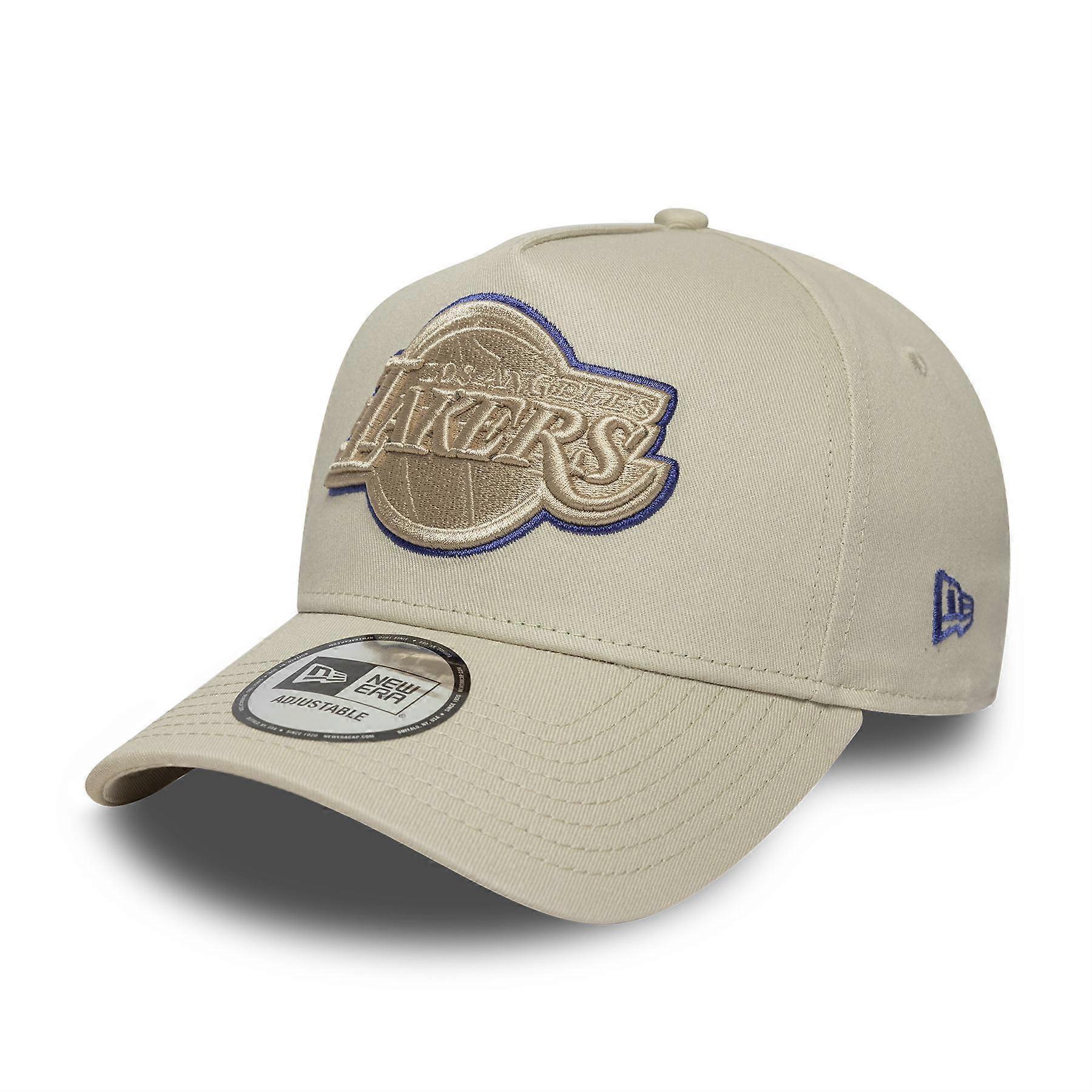 LA Lakers Team Outline Cream 9FORTY E-Frame Adjustable Cap