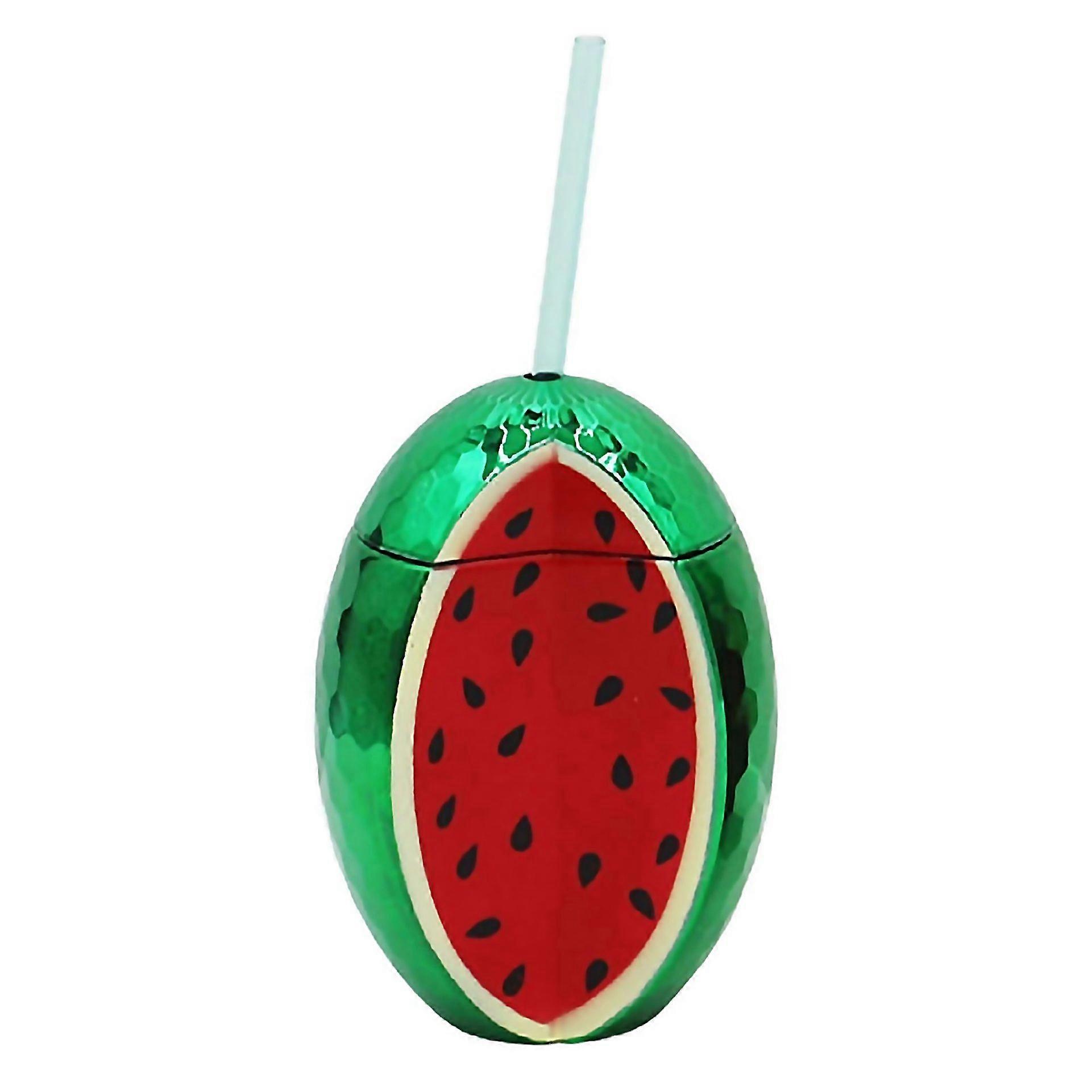 For 700ml Straw Cup High Capacity Large Diameter Leakproof Electroplated Temperature Resistant Drink