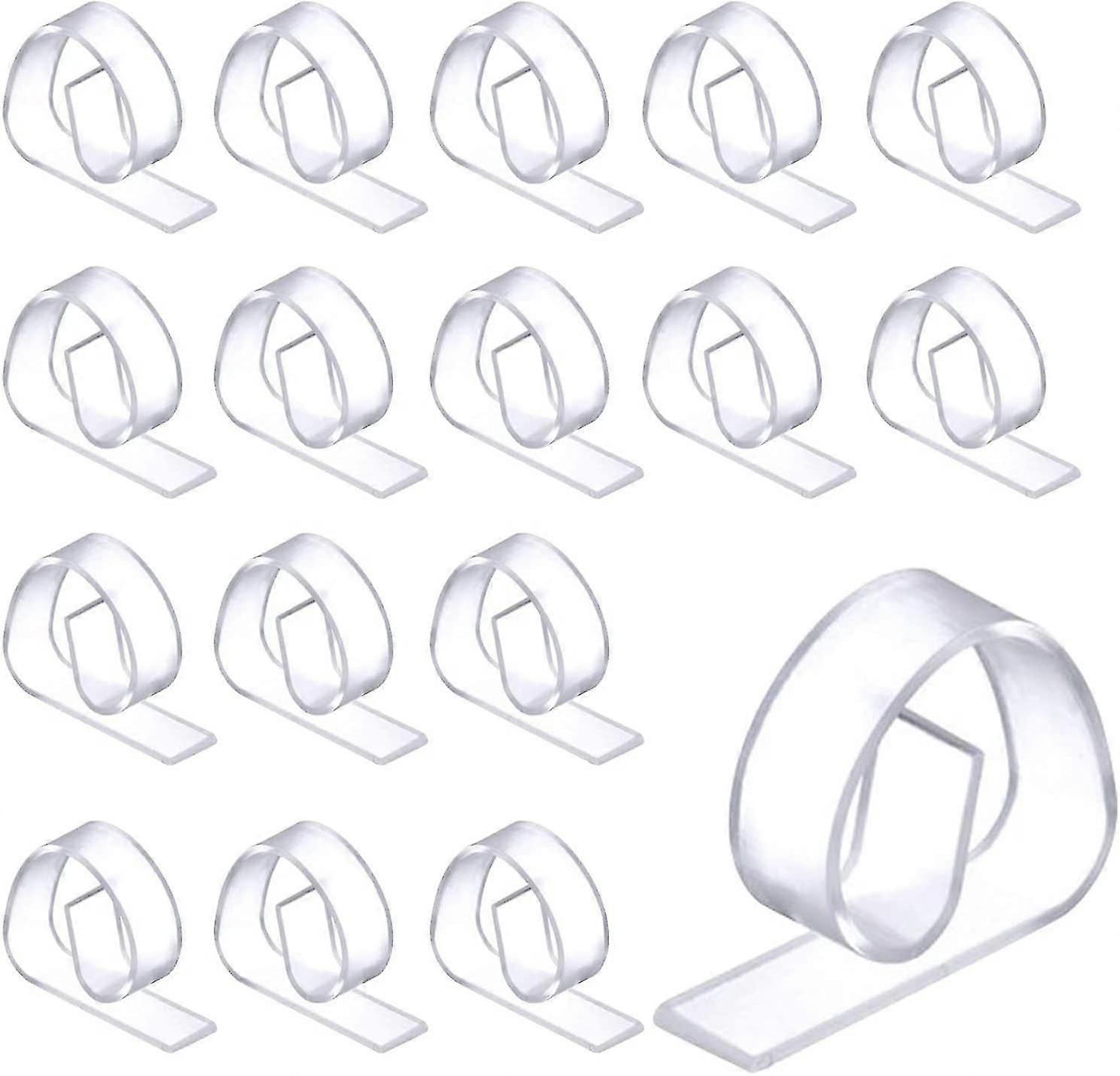 24 Pack Tablecloth Clips - Picnic Table Clips, Clear Plastic Tablecloth Cover