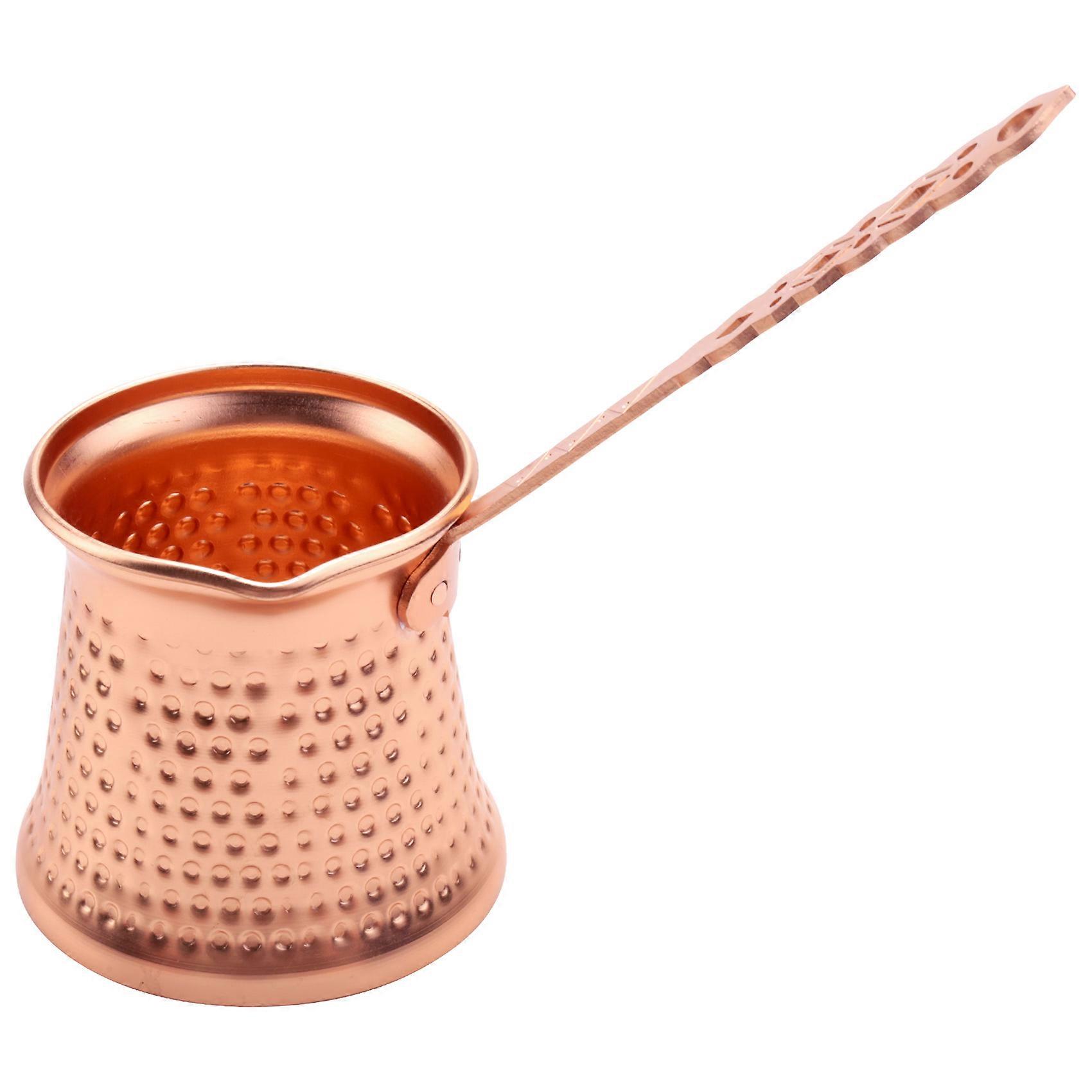Turkish Copper Coffee Maker for Cezve Cafeteria Metal Handle