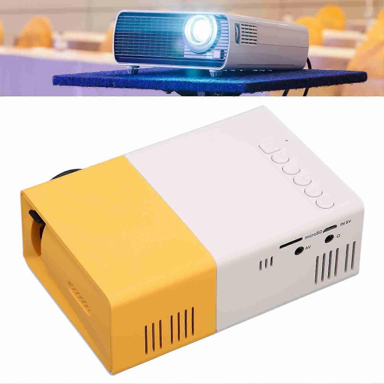 Mini Projector Smart HD 1080P HiFi Portable Movie Projector for USB HD Multimedia Interface Memory Card 100‑240V EU Plug 