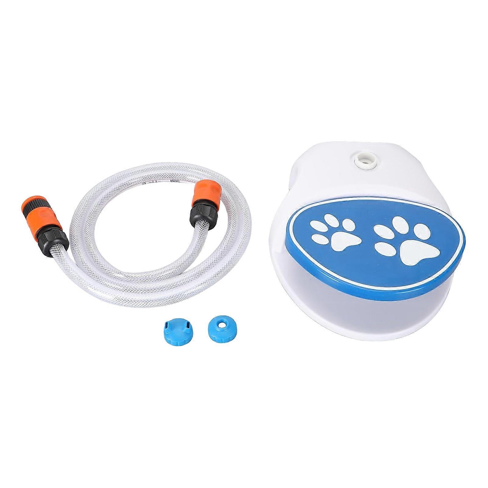 Automatic Pet Drinking Device Foot Press Functioning Weatherproof Design Portable Waterer For Dog Cats Travel Multicolor