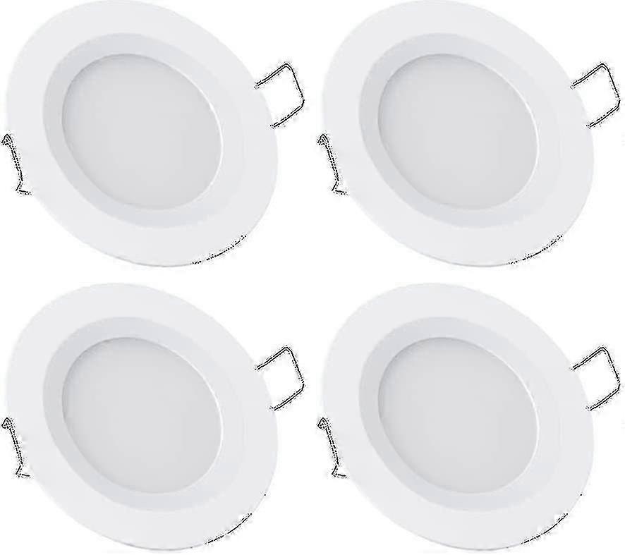 Plafonniers LED 12V pour bateau, 4x downlights encastrés à intensité variable 3200K
