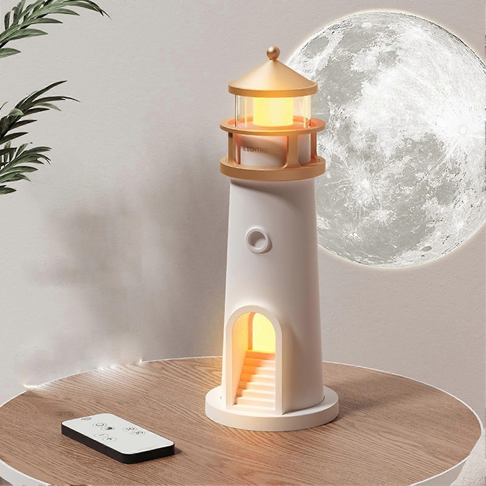 Night Light Moon Projection Lamp Bluetooth Music Wireless Table Lamp Nautical Theme