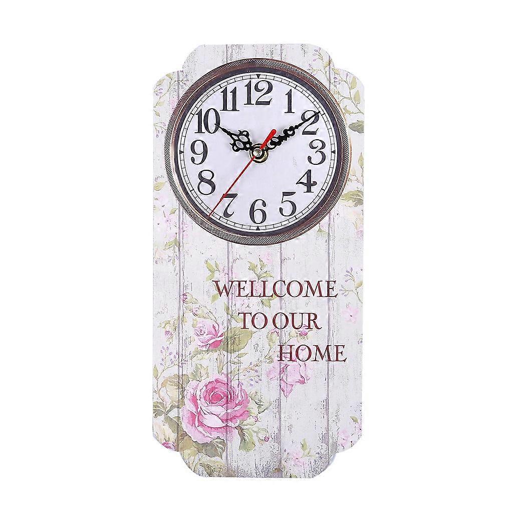 Clock Creative Wooden MDF Wall Clock Farmhouse Decor Wall Clocks Large Decorative