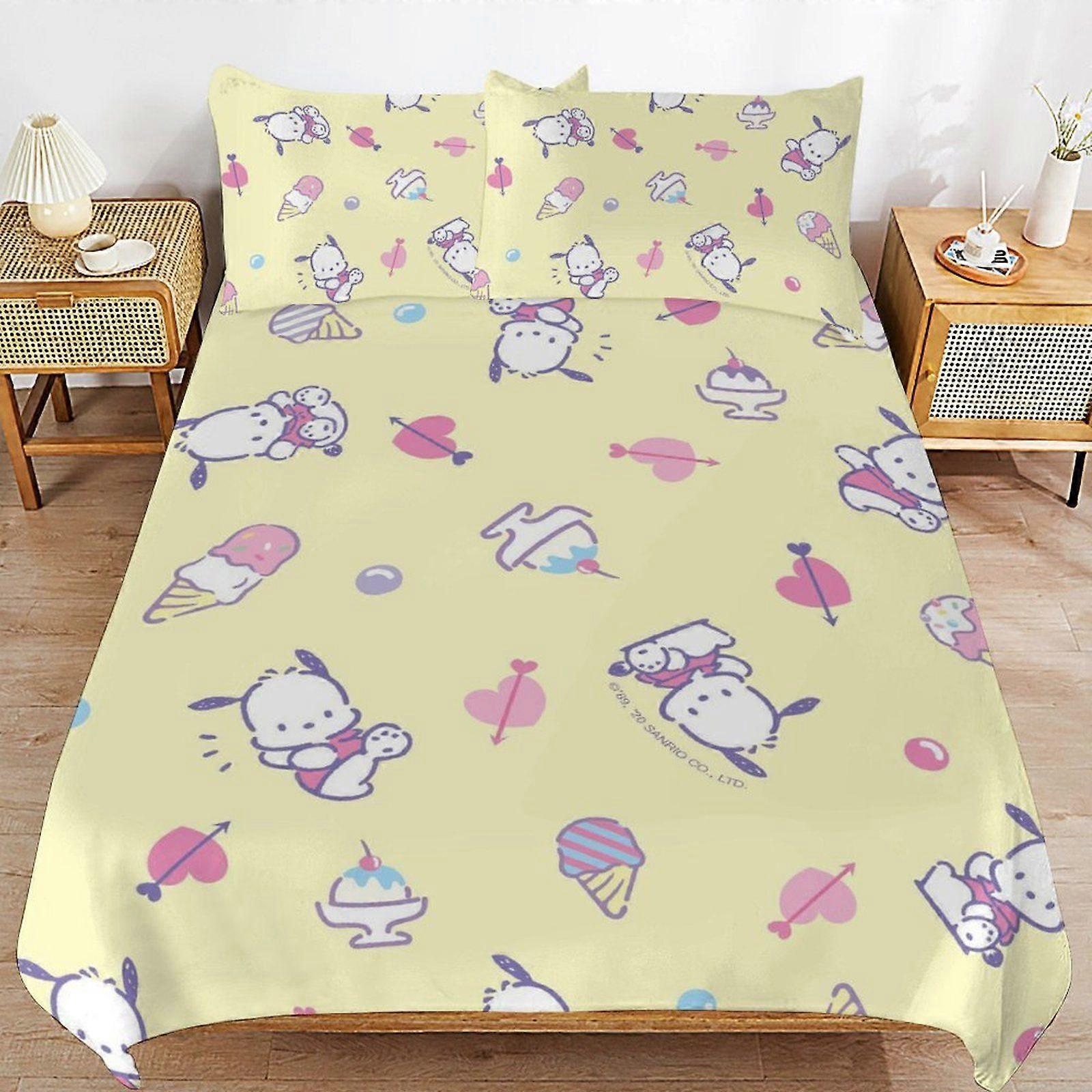 W166 Sanrio Daily Comfort Soft Durable Zipper Structure Comfortable Fabric Duvet Cover Sets Sleeping Essentials M166
