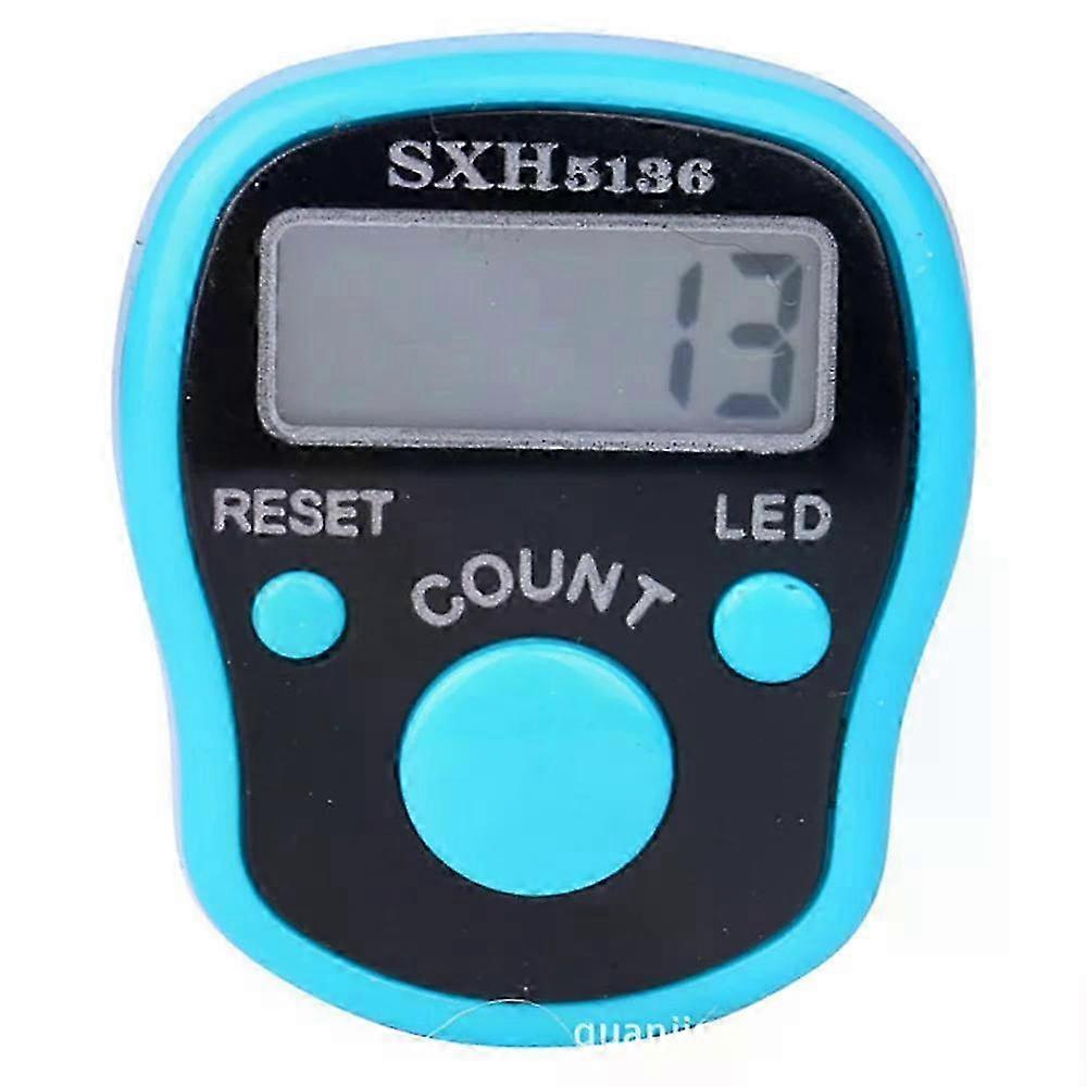 1~10PCS Finger Counter w/ Compass Islamic Tasbih Bead 5 Digital LED Electronic Handheld Tally Counter Clicker counter ring_li