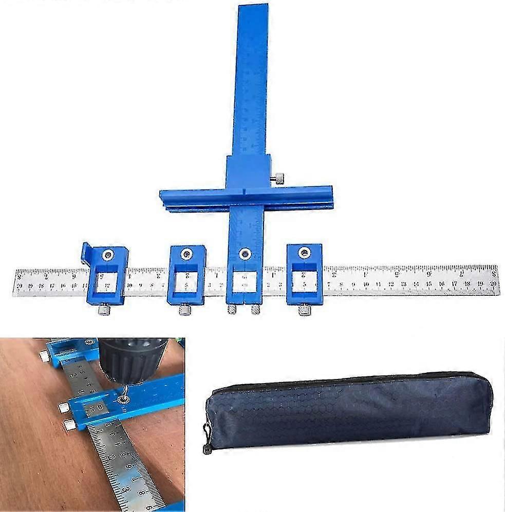 Cabinet Hardware Jig, Punch Drill Guide Locator Wood Drilling Dowelling Guide For Handles And Pulls