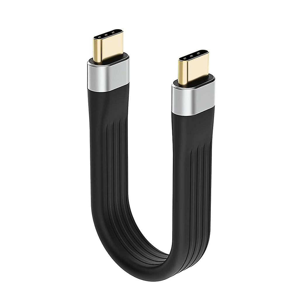 4K USB-C 3.1 Gen 2 Cable 10G Emark Chip Short Type C USB-C to USB-C Video Sync Charger Cable 60W 4K