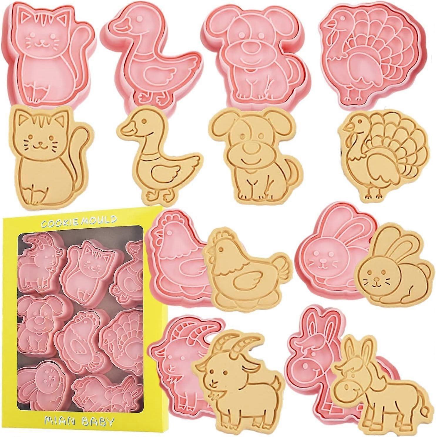 Farm animal theme, fun cookie cutters, baking sets