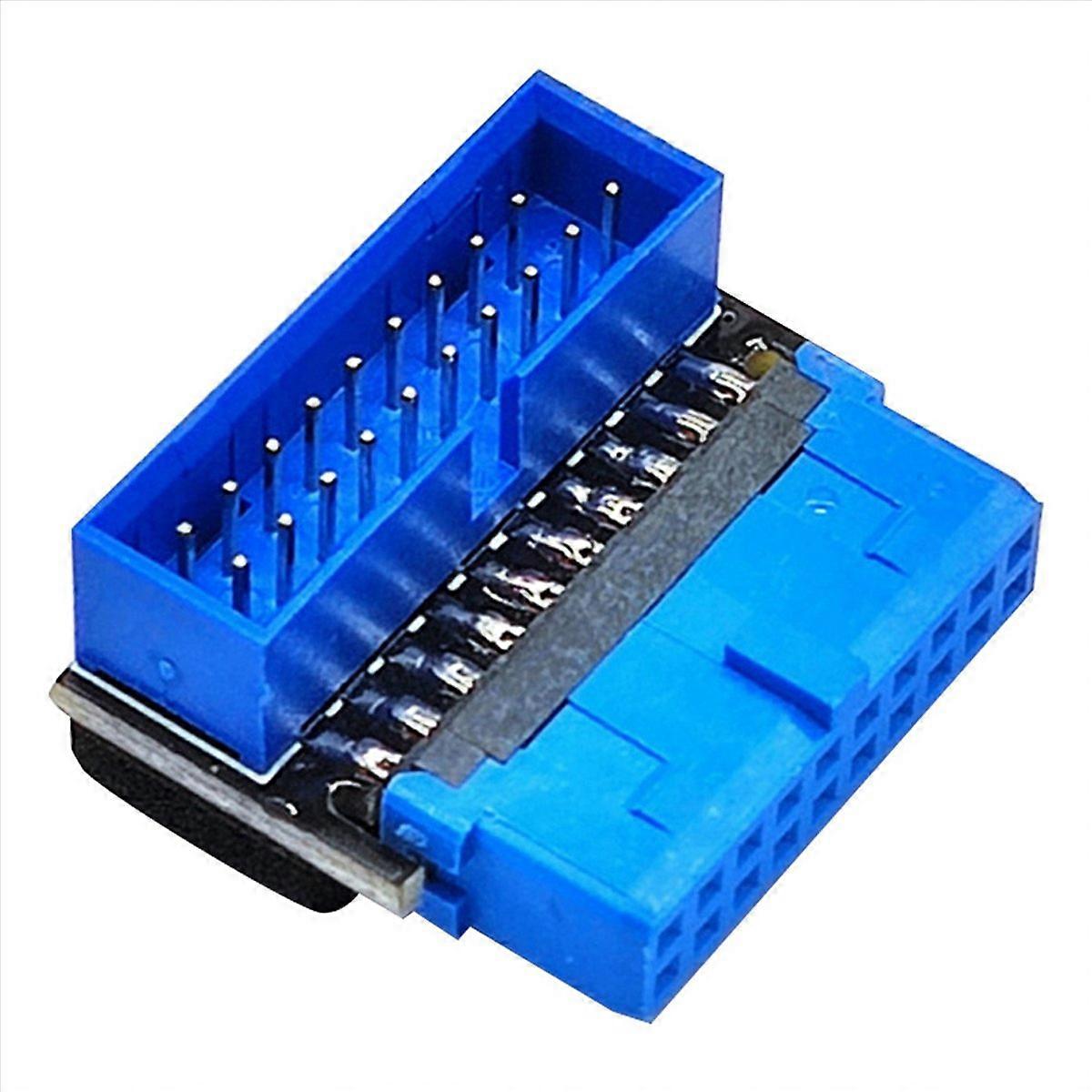 USB Header Adapter USB3.2 GEN1 19Pin/20Pin Socket 90 Degree B