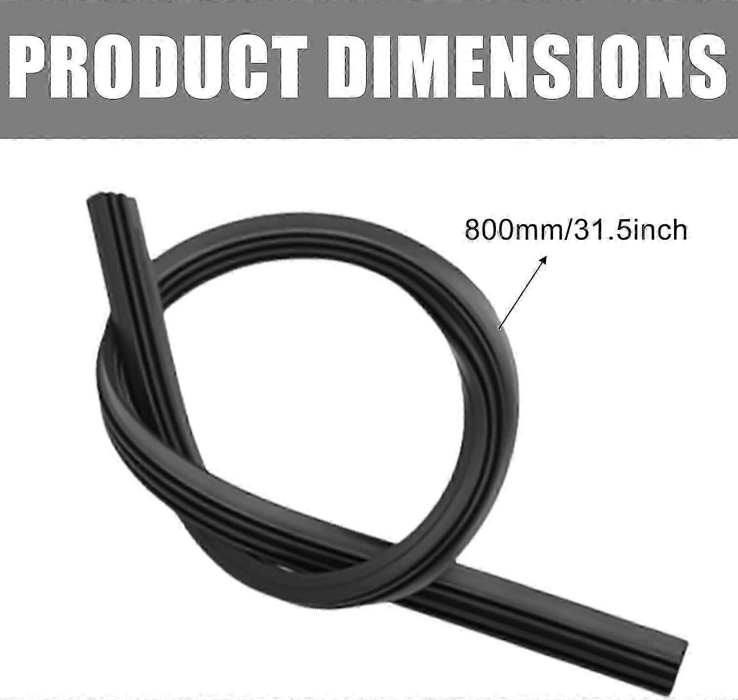 Pack of 12 Windscreen Wiper Rubber, 800 mm Replacement Rubber Universal Wiper Rubbers Can Be Cut to Size, Windscreen Wiper Replacement 14inch35CM