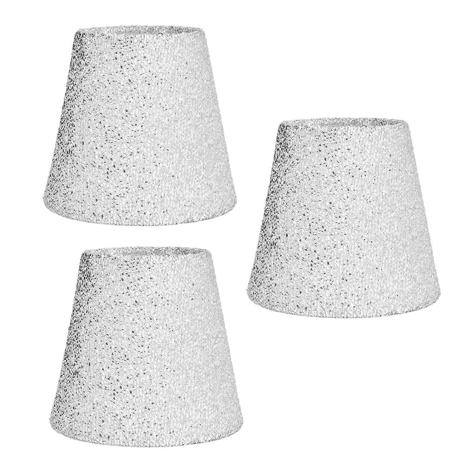 3Pcs Small Lamp Shades E14 Bright Surface Thin Lightweight High Transmittance Safe Design Table