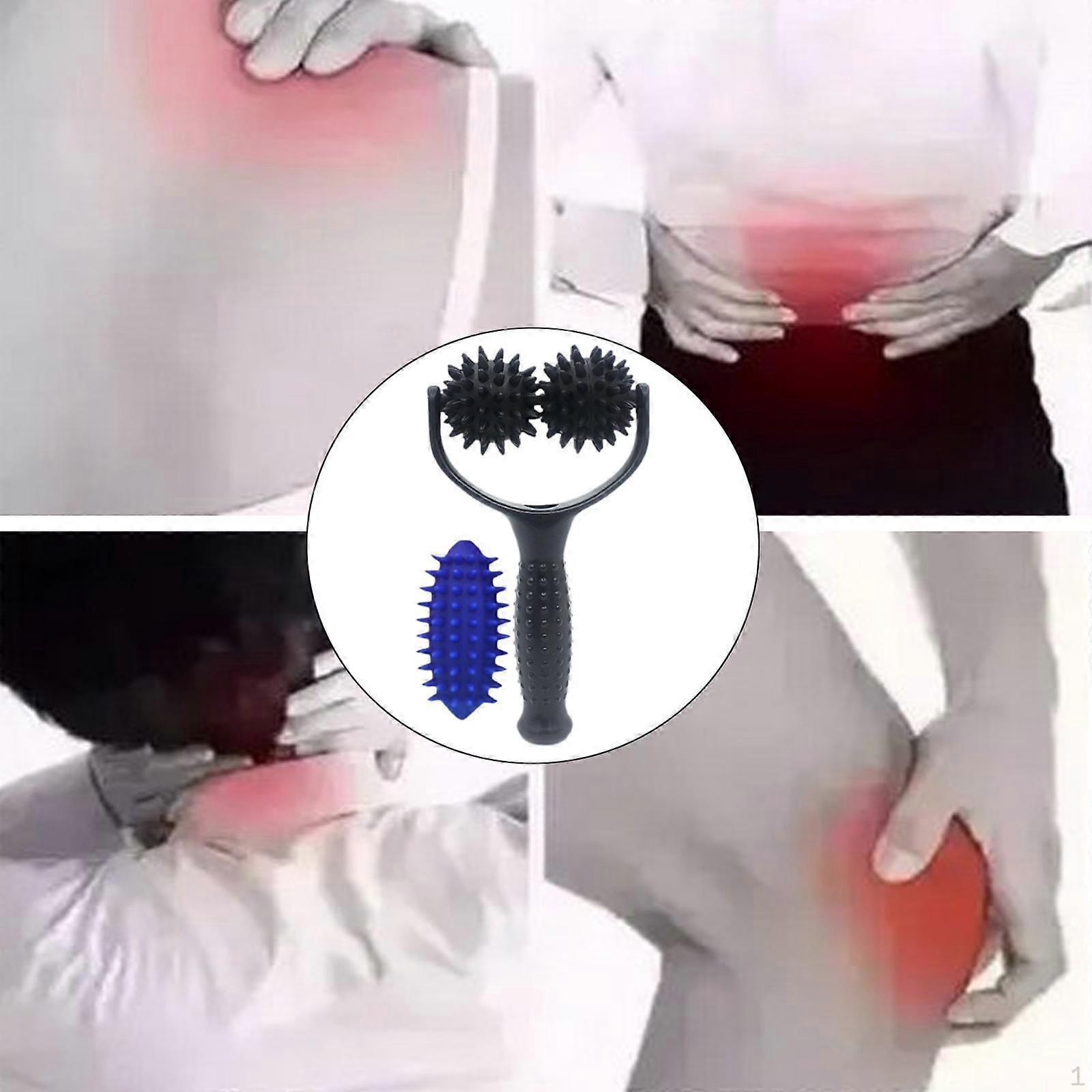 Massage Ball Handheld Workout Portable with Handle Pilates Multifunctional Manual Tool for