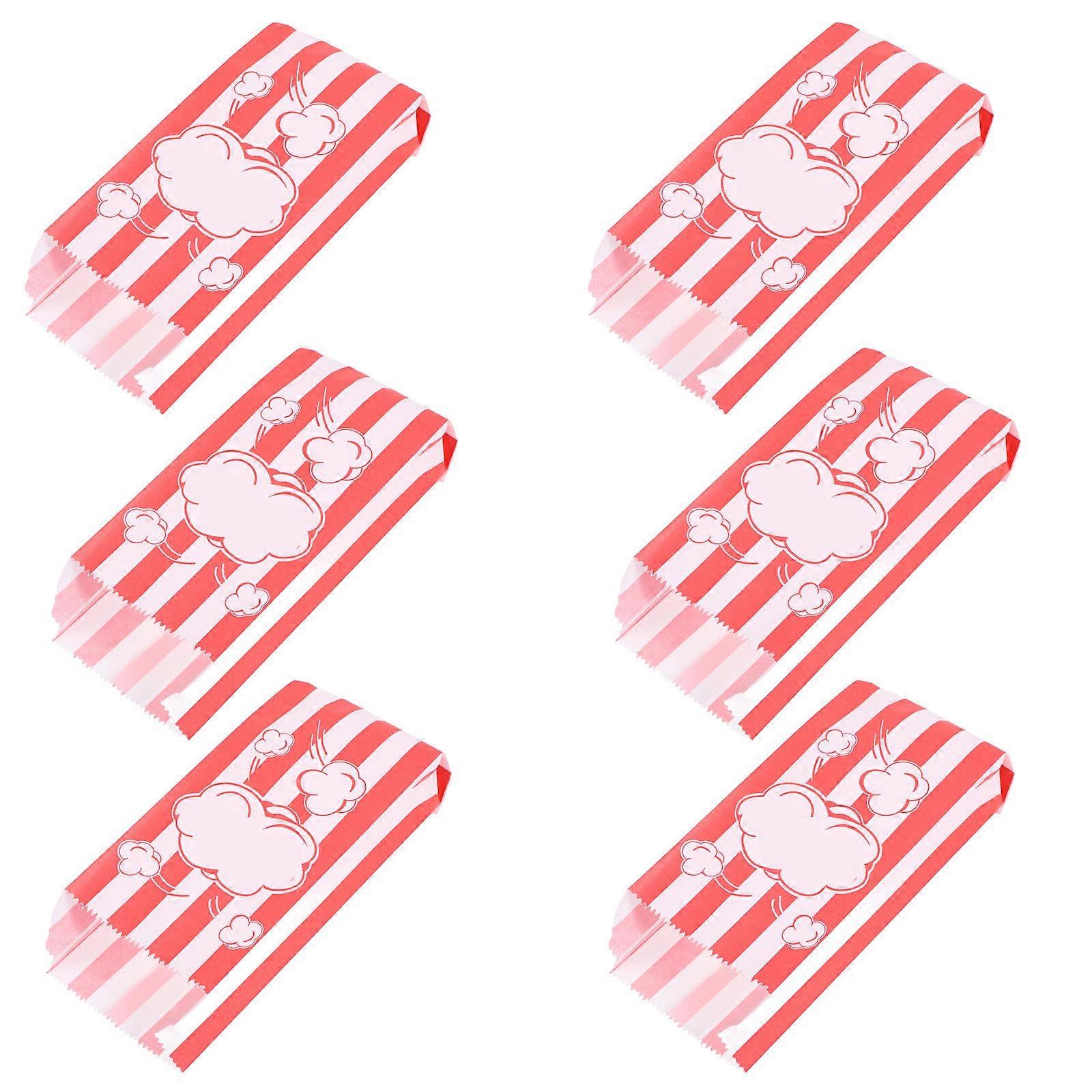 Assorted Color Popcorn Snack Bags Made for Serving 30Pcs Greaseproof Paper