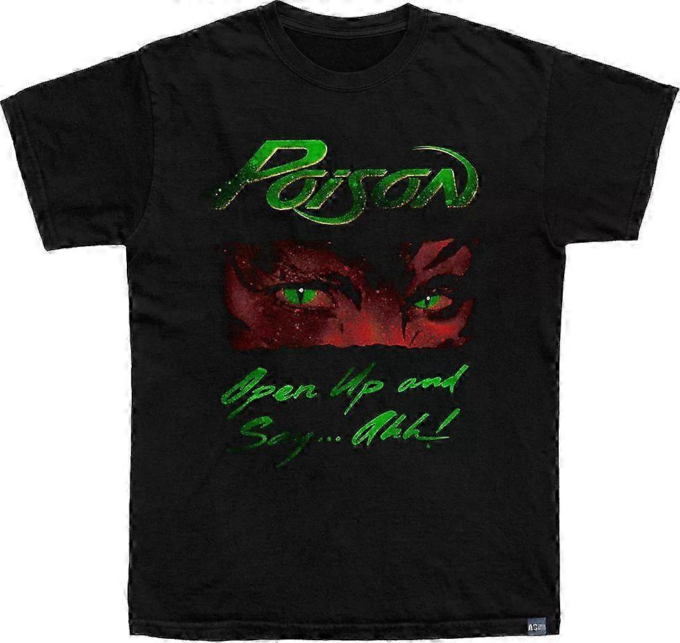 Tričko s potiskem Open Up And Say...ahh Poison, vyrobené v USA, Rockinstone